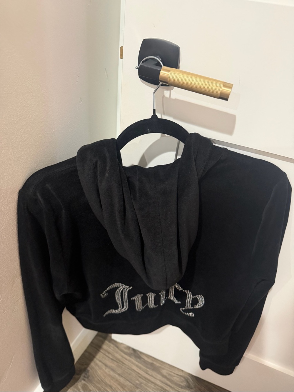Juicy Couture Black Velour Jacket - Picture 2 of 7